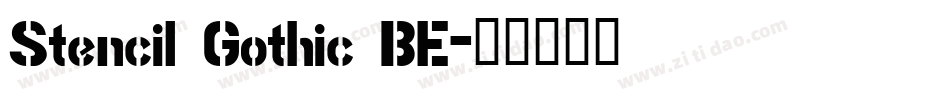 Stencil Gothic BE字体转换